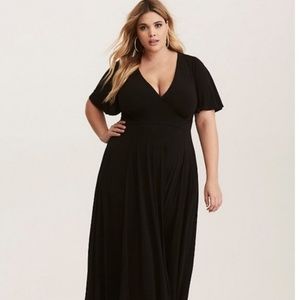Torrid Flutter Sleeve Maxi Dress